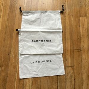 Pristine pair of ROBERT CLERGERIE cotton dust bags